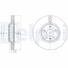 PAIRE DISQUE DELPHI AV: AUDI A4 / A5