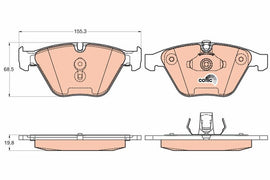 KIT PLAQUETTES TRW AV SÉRIE 1 3 5 7