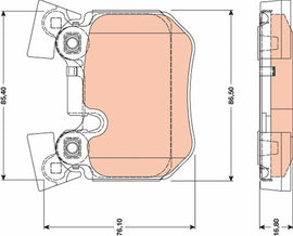 KIT PLAQUETTES TRW AR BMW 1 E81 E82 E87 E88 3