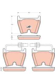 KIT PLAQUETTES TRW AV AUDI A4 A8 R8