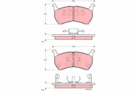 KIT PLAQUETTES AV MAZDA 626 MK II