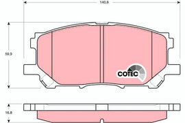 KIT PLAQUETTES AV LEXUS RX 2003-->