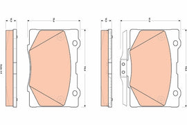 KIT PLAQUETTES AV HONDA LEGEND IV 2006--&gt;