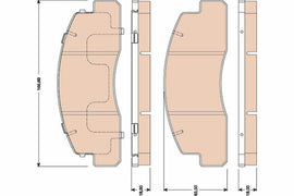 KIT PLAQUETTES AV TOYOTA DYNA HIACE