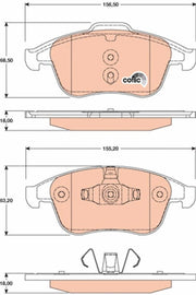 KIT PLAQUETTES TRW AV RLT LAGUNA III MEGANE III