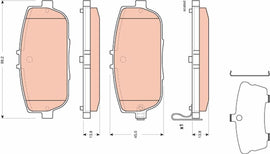 KIT PLAQUETTES TRW AR MAZDA MX-5 III 2005-->
