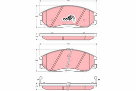 KIT PLAQUETTES AV SSANGYONG REXTON 2006-->