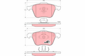KIT PLAQUETTES TRW AV VOLVO S60 S80 V70 XC90