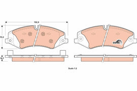 KIT PLAQUETTES TRW AV RANGEROVER DISCOVERY IV 09&gt;