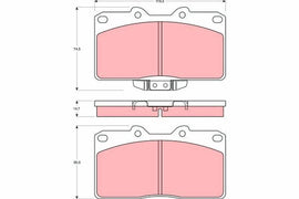KIT PLAQUETTES AV MITSUBISHI 3000