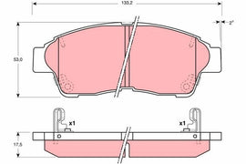 KIT PLAQUETTES AV TOYOTA PICNIC 1996--&gt;