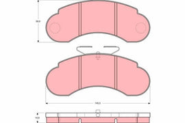 KIT PLAQUETTES AV MERCEDES MB100