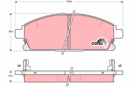 KIT PLAQUETTES TRW AV INFINITI Q45 PATHFINDER