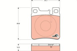 KIT PLAQUETTES AR TRW MERCEDES (C,E,S,CLK,SL,SLK)
