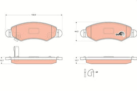 KIT PLAQUETTES AV SUZUKI IGNIS II 2003