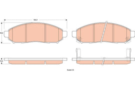 KIT PLAQUETTES TRW AV NISSAN NV200
