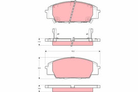 KIT PLAQUETTES AV HONDA CIVIC 2001--&gt;