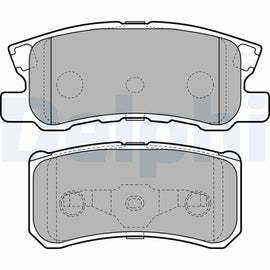 KIT PLAQUETTES DELPHI AV CITROEN C4 PEUGOET 4008