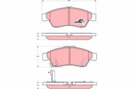 KIT PLAQUETTES AV SUZUKI LIANA 2001-->