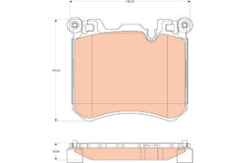 KIT PLAQUETTES TRW AV BMW X5 X6 2013-->