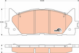KIT PLAQUETTES AV MAZDA-3  2006-->