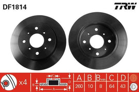 PAIRE DISQUE/FREIN AR : ROVER 820