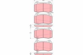 KIT PLAQUETTES AV NISSAN 350Z 2002-->
