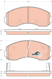 KIT PLAQUETTES AV KIA K2500 K2700