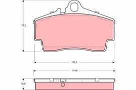 KIT PLAQUETTES POUR PORSCHE 911, BOXSTER, CAYMAN