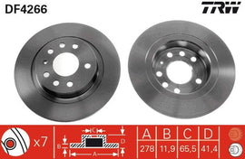 PAIRE DISQUE/FREIN: AR . OPEL VECTRA