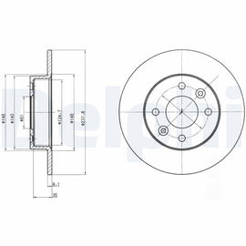 PAIRE DISQUE DELPHI AV :RENAUT CLIO