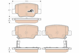 KIT PLAQUETTES AV TOYOTA YARIS