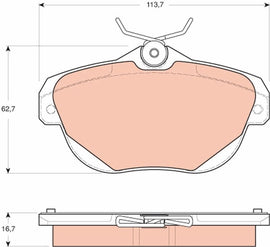 KIT PLAQUETTES TRW AR CITROEN C6 2005-->