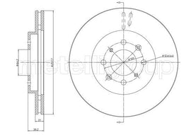 DISQUE FREIN AV : HONDA JAZZ
