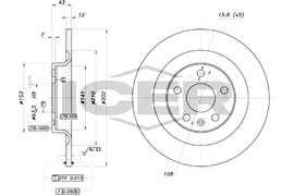 PAIRE DE DISQUE DE FREIN TRW AV VOLVO