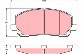 KIT PLAQUETTES TRW AV LEXUS RX300...