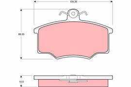 KIT PLAQUETTES AV AUDI 80 90 COUPÉ