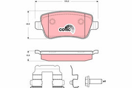 KIT PLAQUETTES TRW AR FIAT CROMA 2005-->