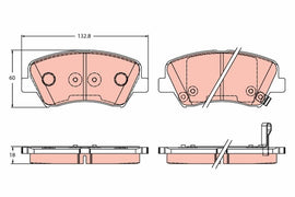 KIT PLAQUETTES AV HYUNDAI ELANTRA 2011--&gt;