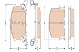 KIT PLAQUETTES AV TOYOTA HIACE
