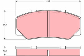 KIT PLAQUETTES AV VOLVO 740/760/780