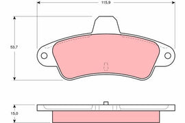KIT PLAQUETTES AR FORD MONDEO I II