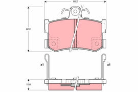 KIT PLAQUETTES AR ROVER 800 88--&gt;