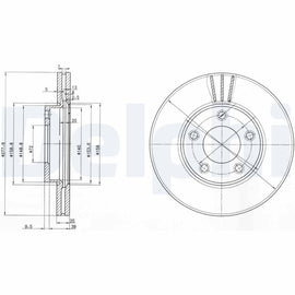 PAIRE DE DISQUES AV : MAZDA 3 /5