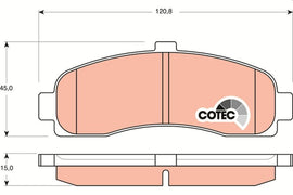 KIT PLAQUETTES AV NISSAN MICRA II