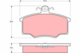 KIT PLAQUETTES AV AUDI 80 100 COUPÉ