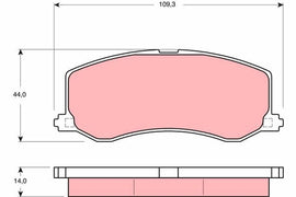 KIT PLAQUETTES AV SUZUKI SWIFT II