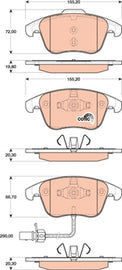 KIT PLAQUETTES TRW AV AUD1 A4 A5 2007-->