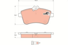 KIT PLAQUETTES TRW POUR MERCEDES A W169 B W245
