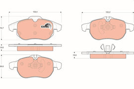 KIT PLAQUETTES TRW AV FIAT CROMA OPEL ASTRA VECTRA